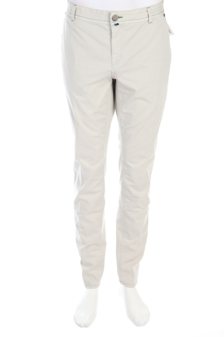 LUIGI BORRELLI NAPOLI - Chino-Hose mit Logo-Applikation - W38