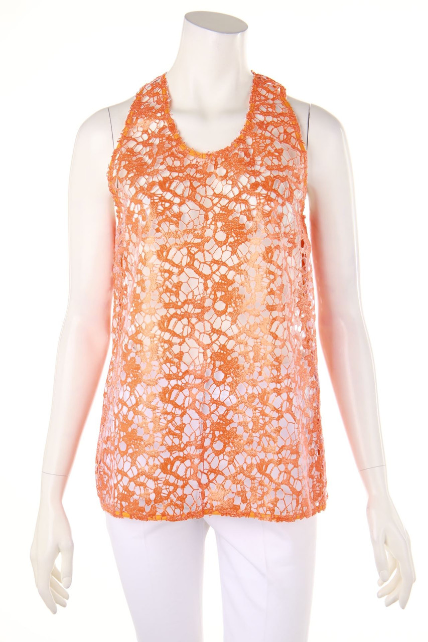 MSGM - Coated-Lace-Top with Sequins - D 36