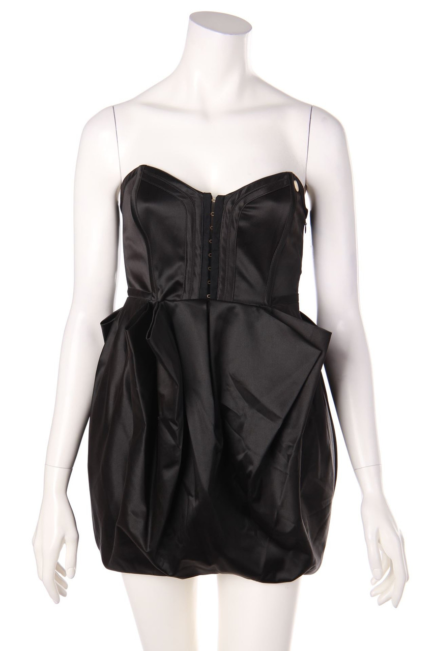 MANGANO - Satin-Kleid mit Falten - D 34