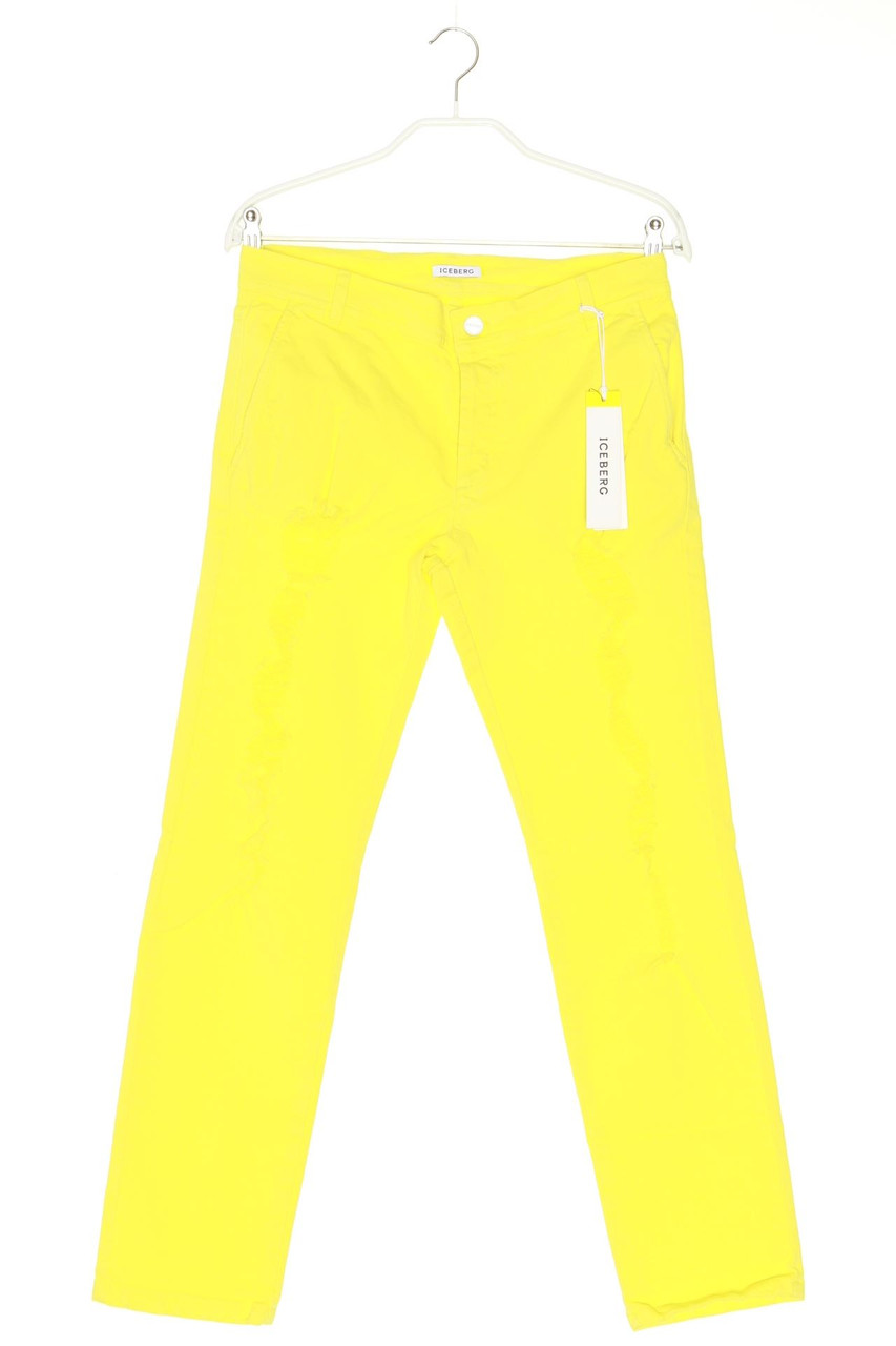 ICEBERG - Destroyed Straight Cut Jeans mit Logo-Patch - D 38