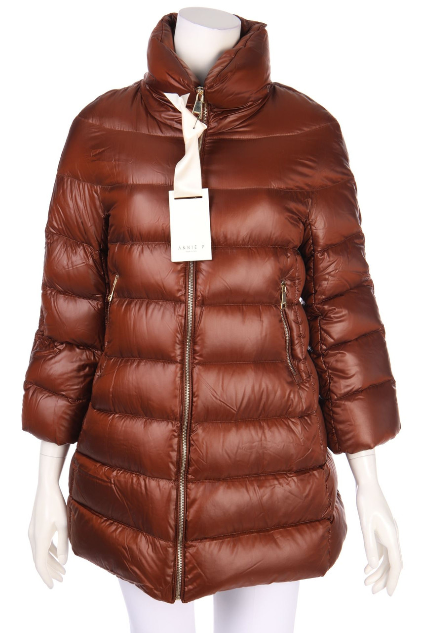 ANNIE P - Down Jacket with Zipper Closure - D 40