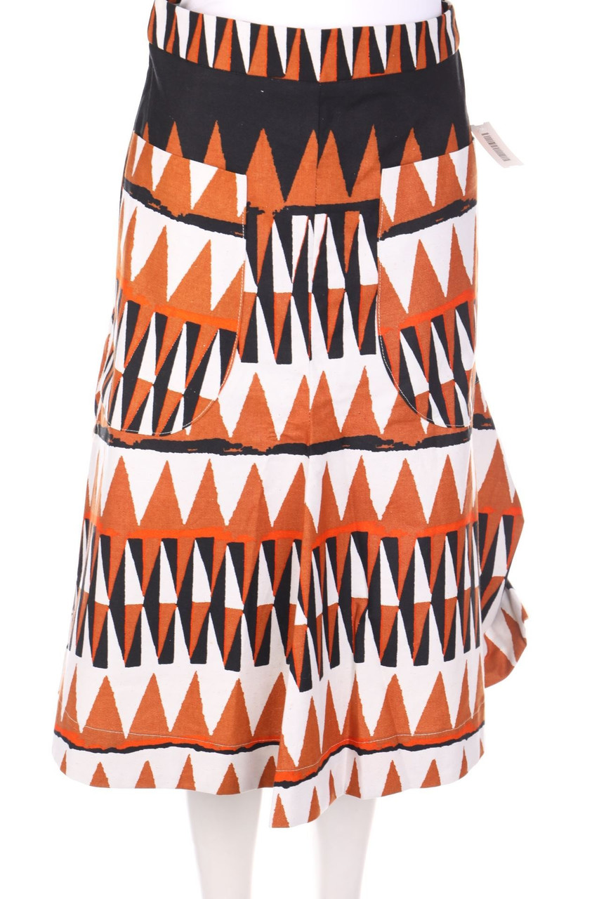 KISUA AFRICA - A-line-Midi Skirt with Ethno Print - D 34