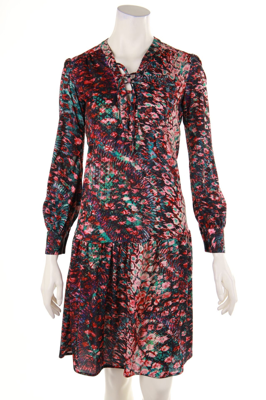 RICHMOND DENIM - Patterned Dress with Lacing - D 34