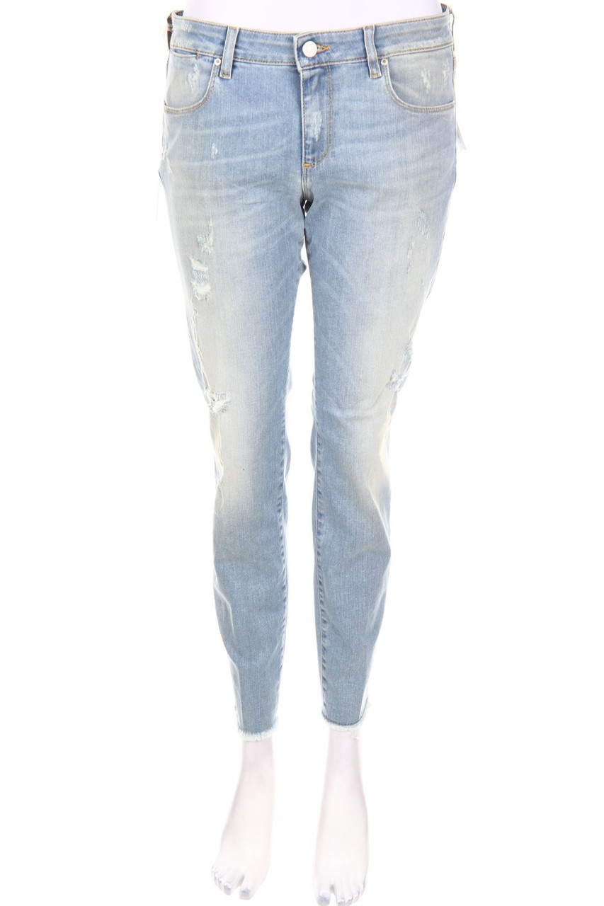 MAURO GRIFONI - Straight Cut Destroyed Jeans - W29