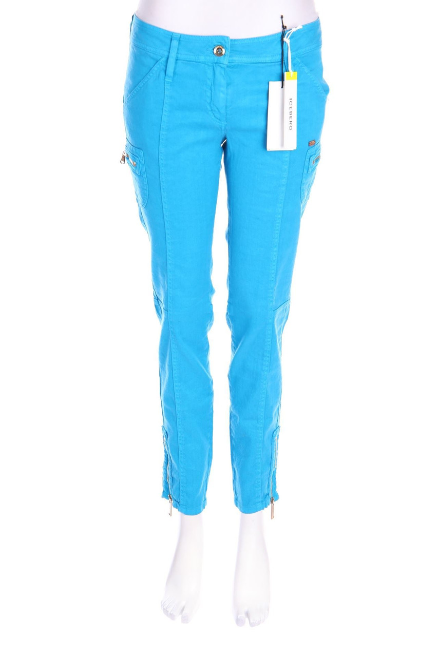 ICEBERG - Hose aus Leinen-Mix mit aufgesetzten Taschen - D 42