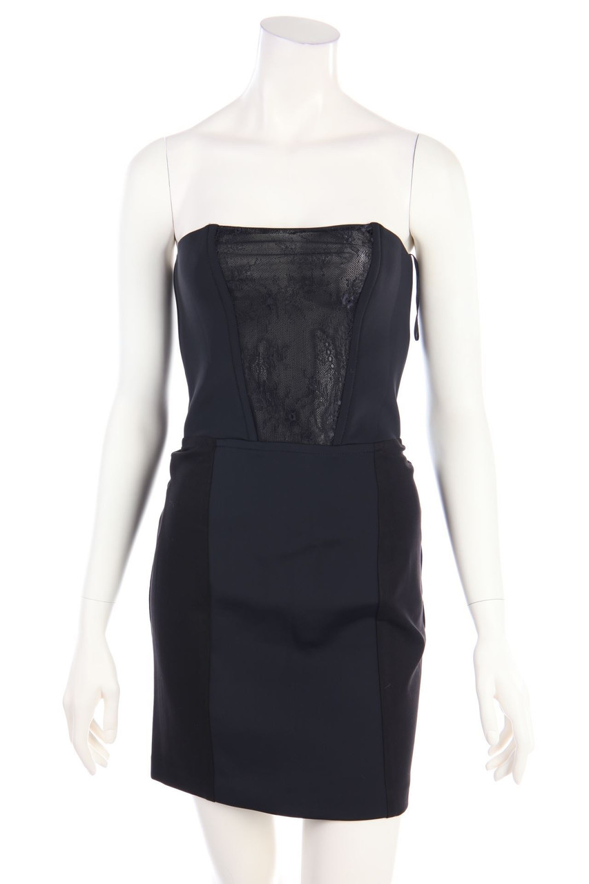 maje - Dress with Lace Insert - D 34