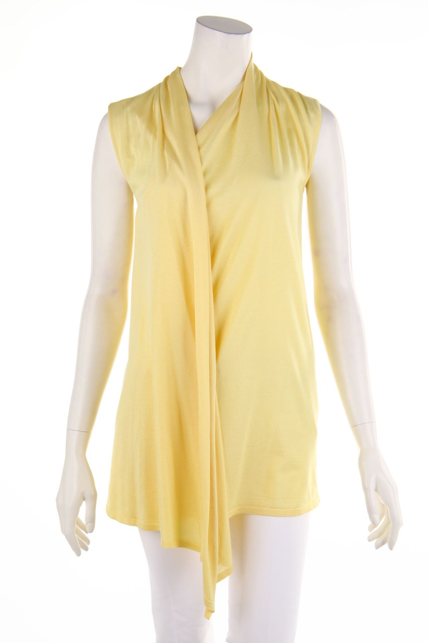 GENTRYPORTOFINO - Strick-Top aus Seide mit Drapierung - D 36