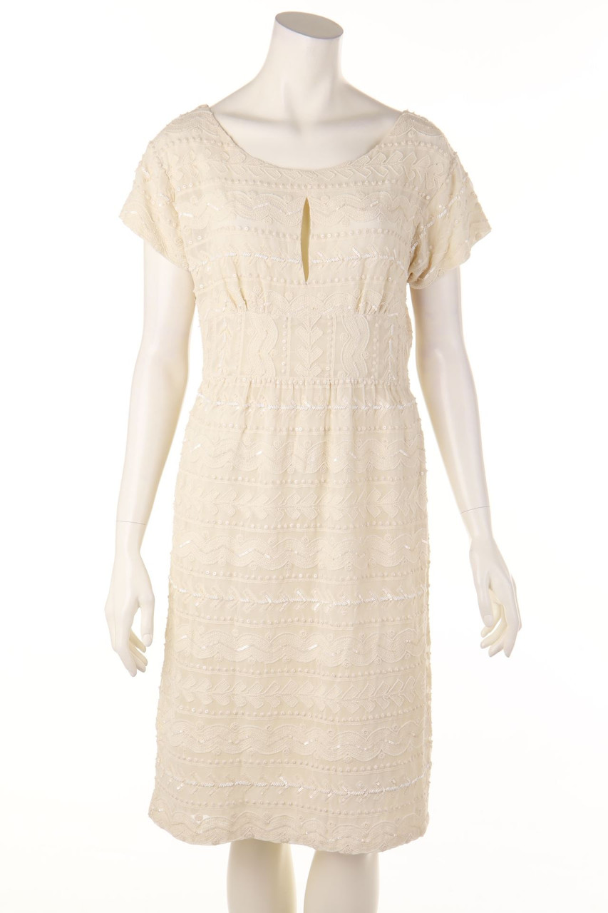 ANTIK BATIK - dress with Embroideries with Pearls - D 40