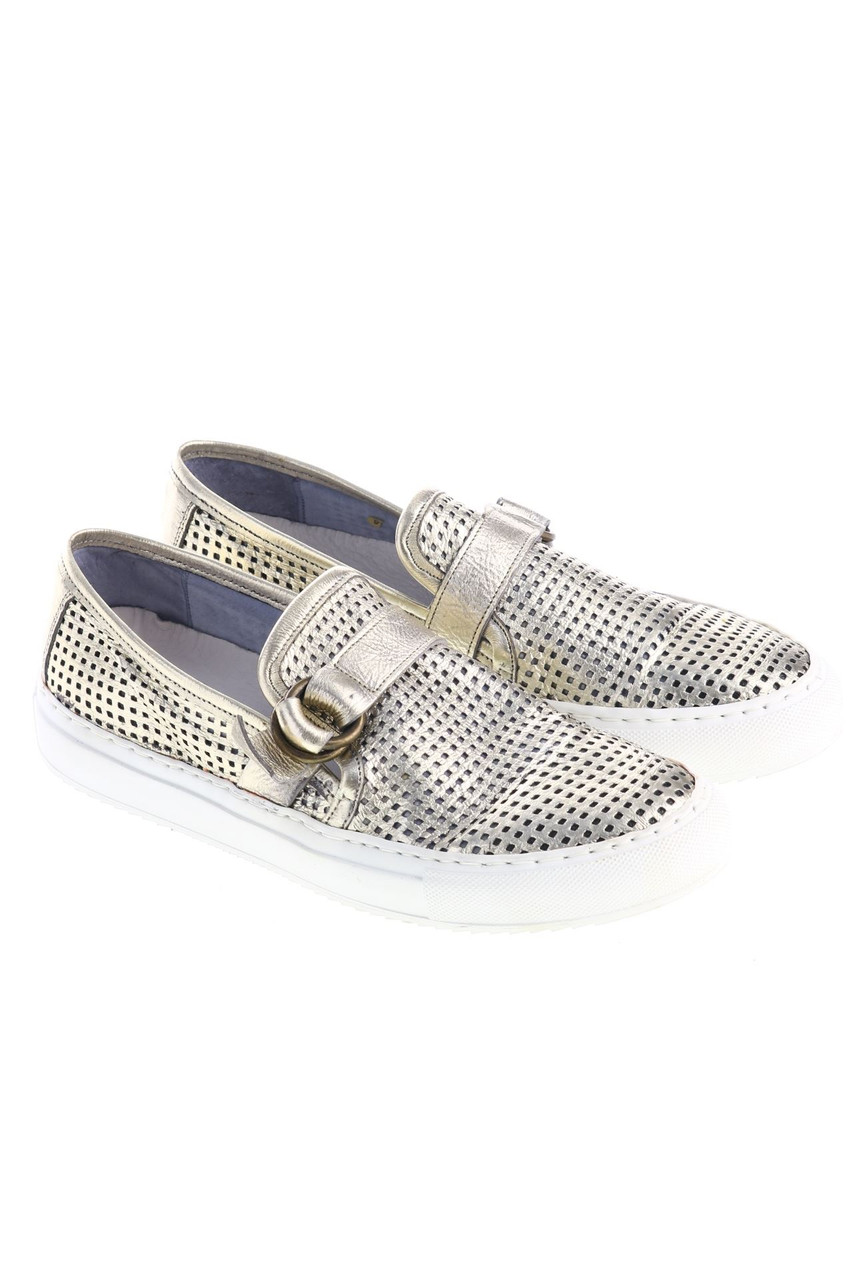 KEEP - Metallic-Loafer mit Cut-outs