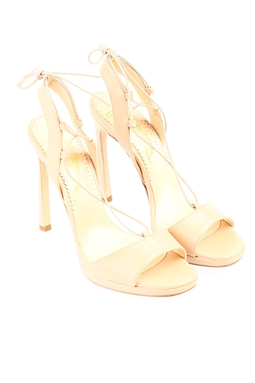 Jan Pierre - Leder-Sandaletten mit Schnürung