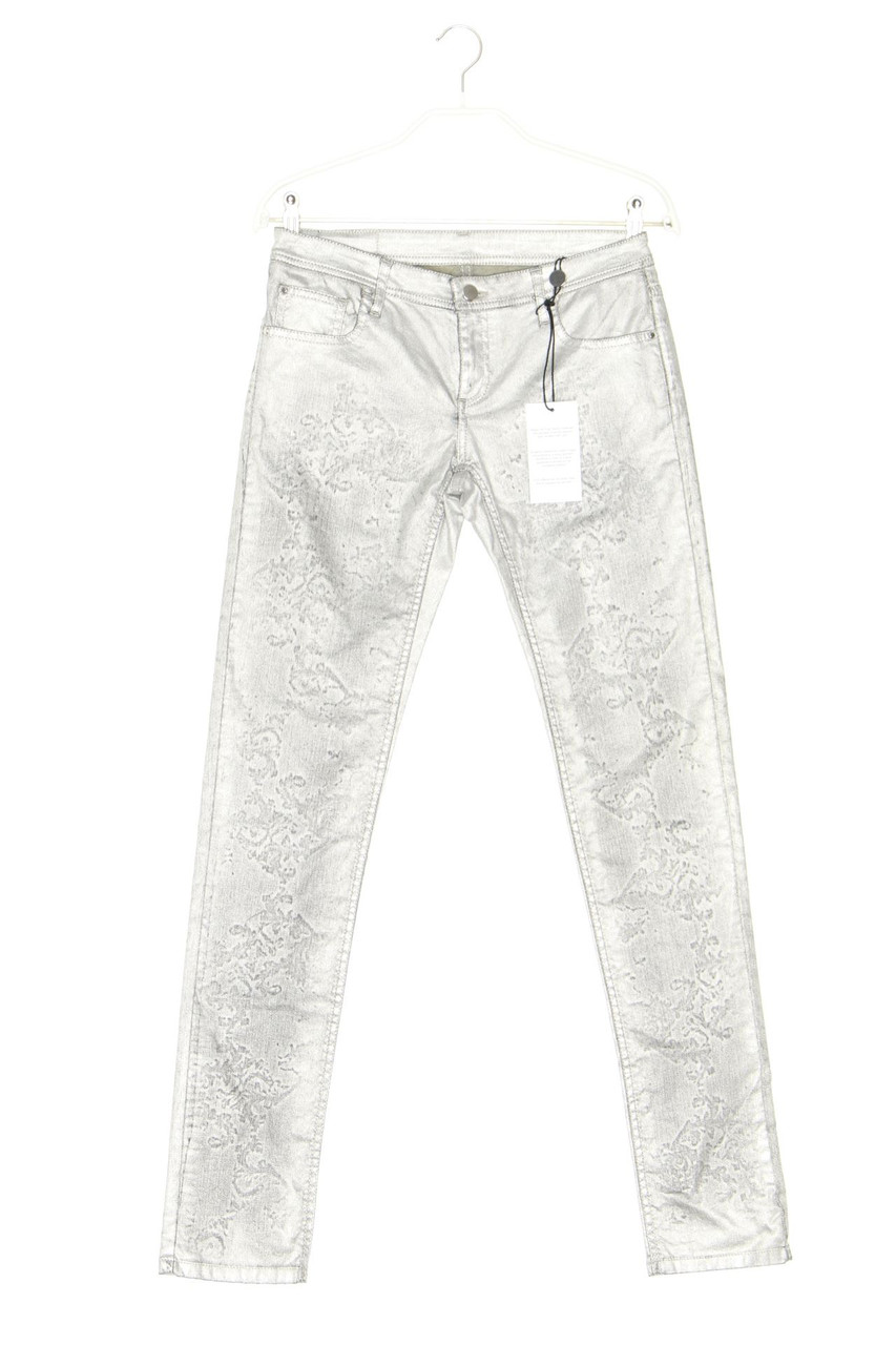 FAITH CONNEXION - Metallic-Coated Skinny-Jeans mit Print - W26