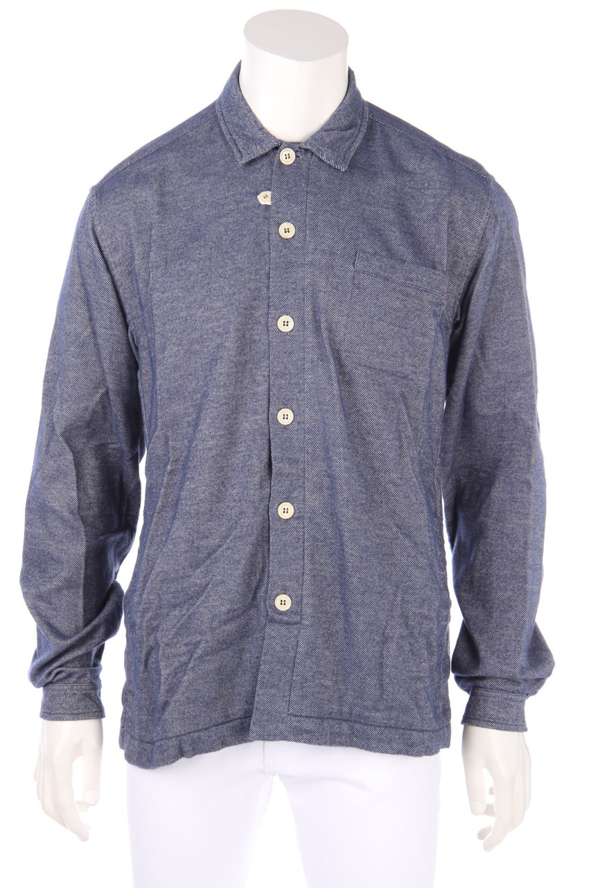 Oliver Spencer - Hemd in Denim-Optik - L