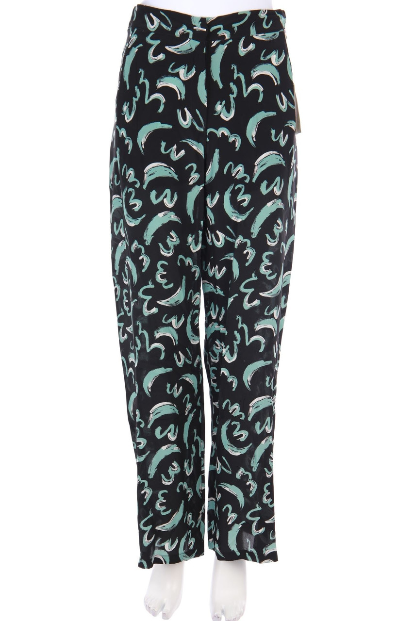 EGGS - Palazzo Pants made of Silk with Print - D 32