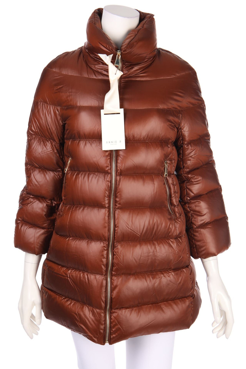 ANNIE P - Down Jacket with Zipper Closure - D 34