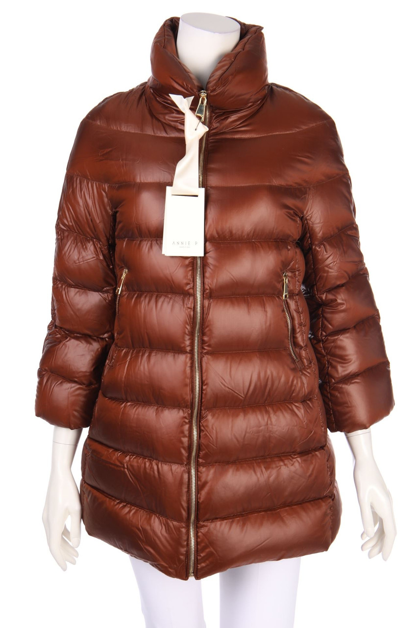 ANNIE P - Down Jacket with Zipper Closure - D 34