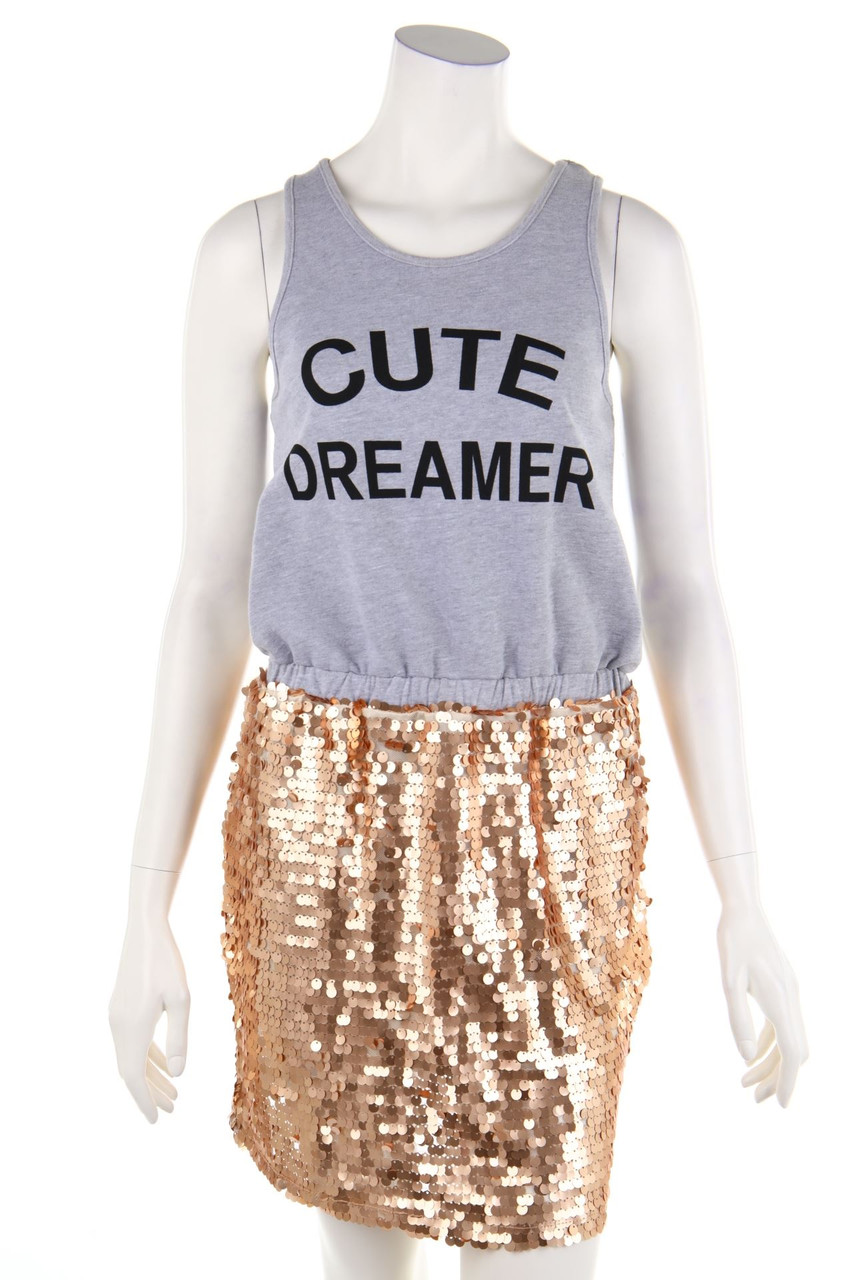 LE VOLIÈRE - Kleid mit Pailletten - S