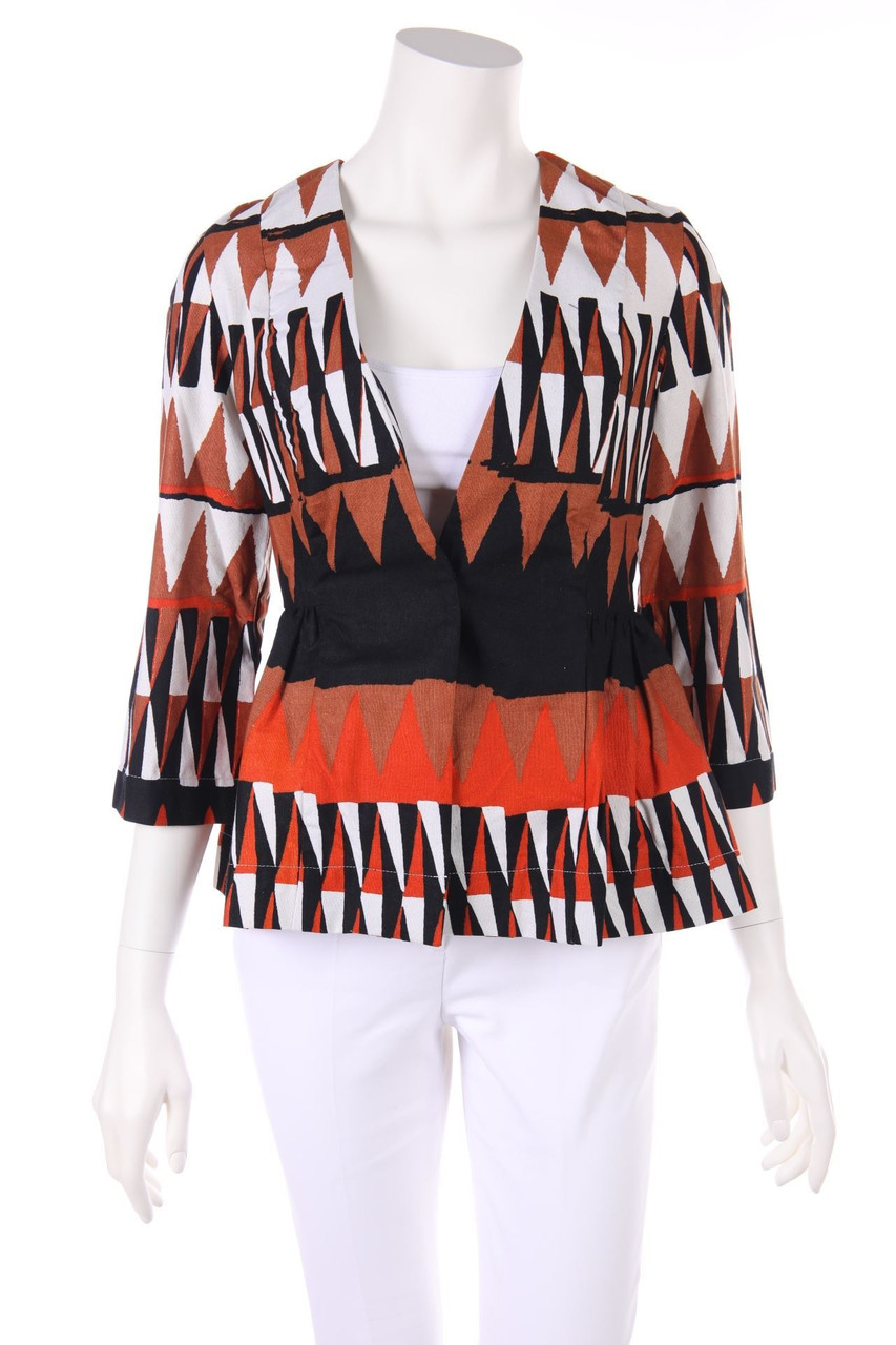 KISUA AFRICA - Blazer-Jacke mit Ethno-Print - D 36