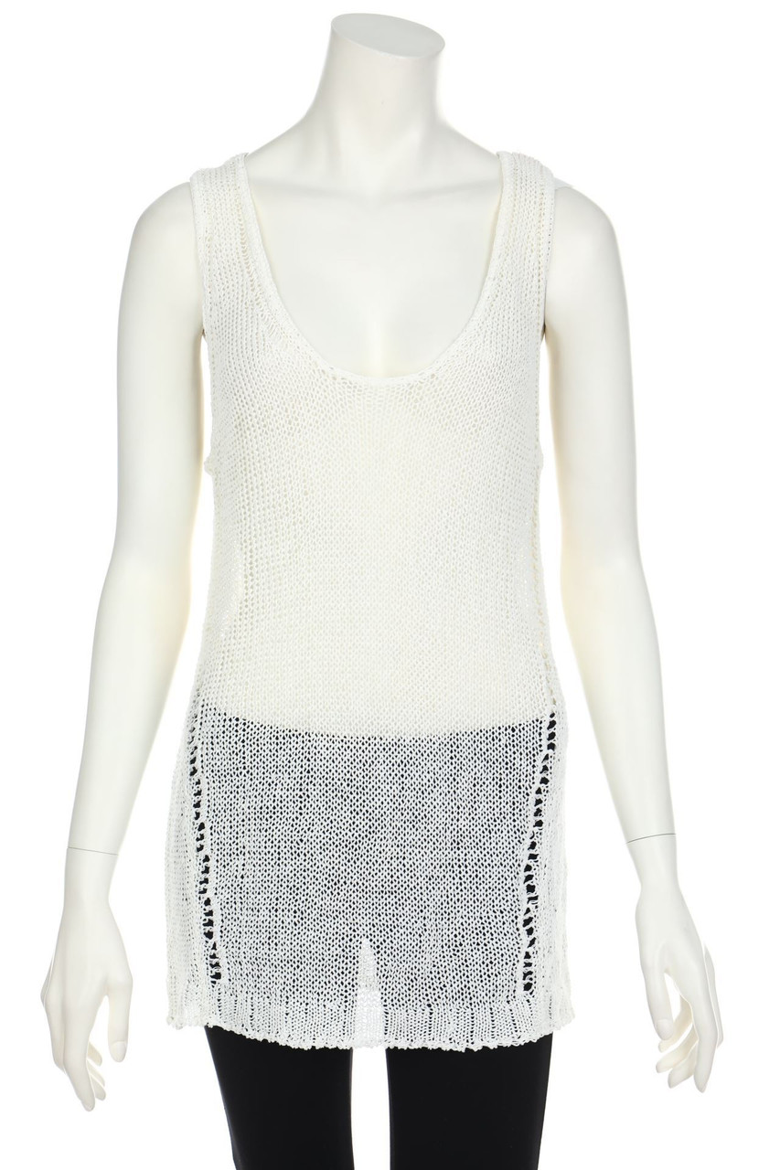 PAROSH - Knit Top, Linen Mix - M