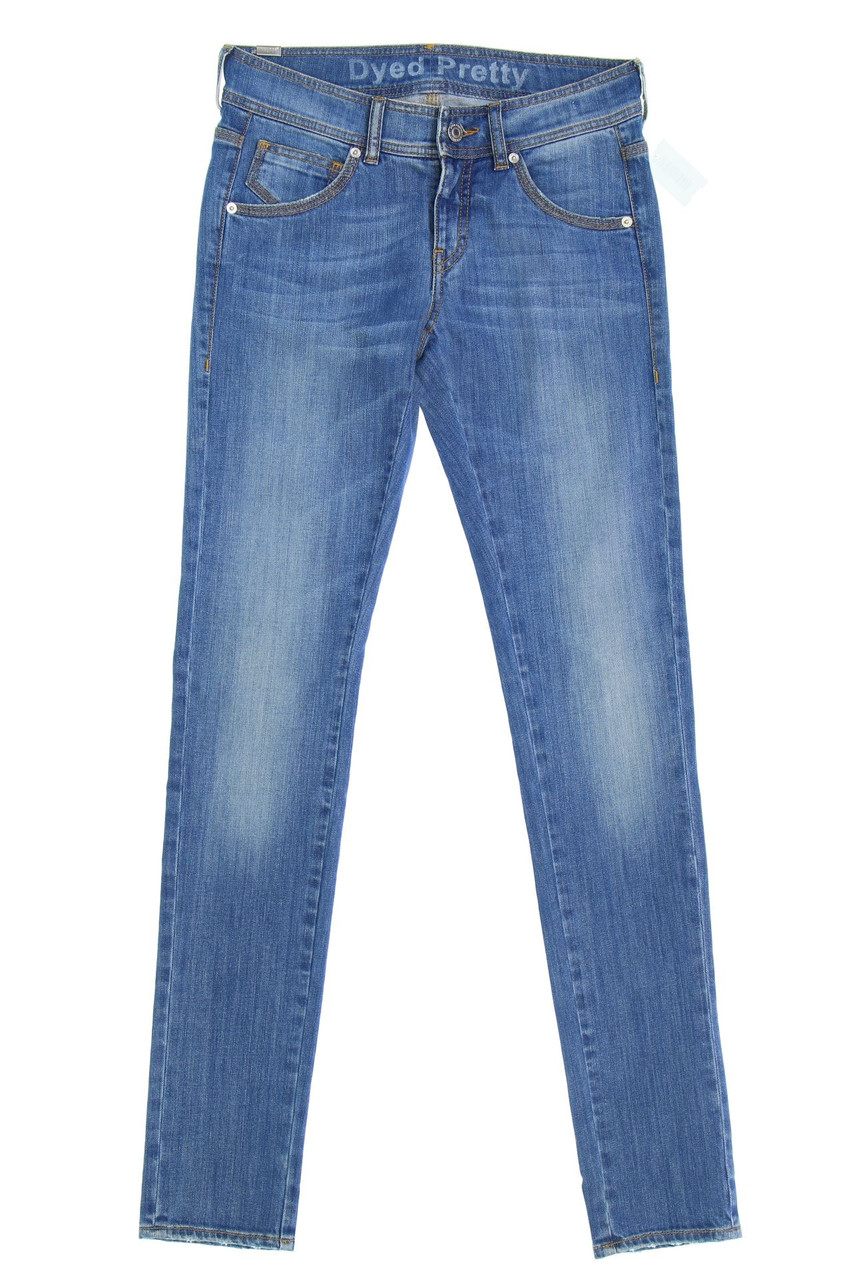 Dyed Pretty - Used Look Skinny Jeans - W27