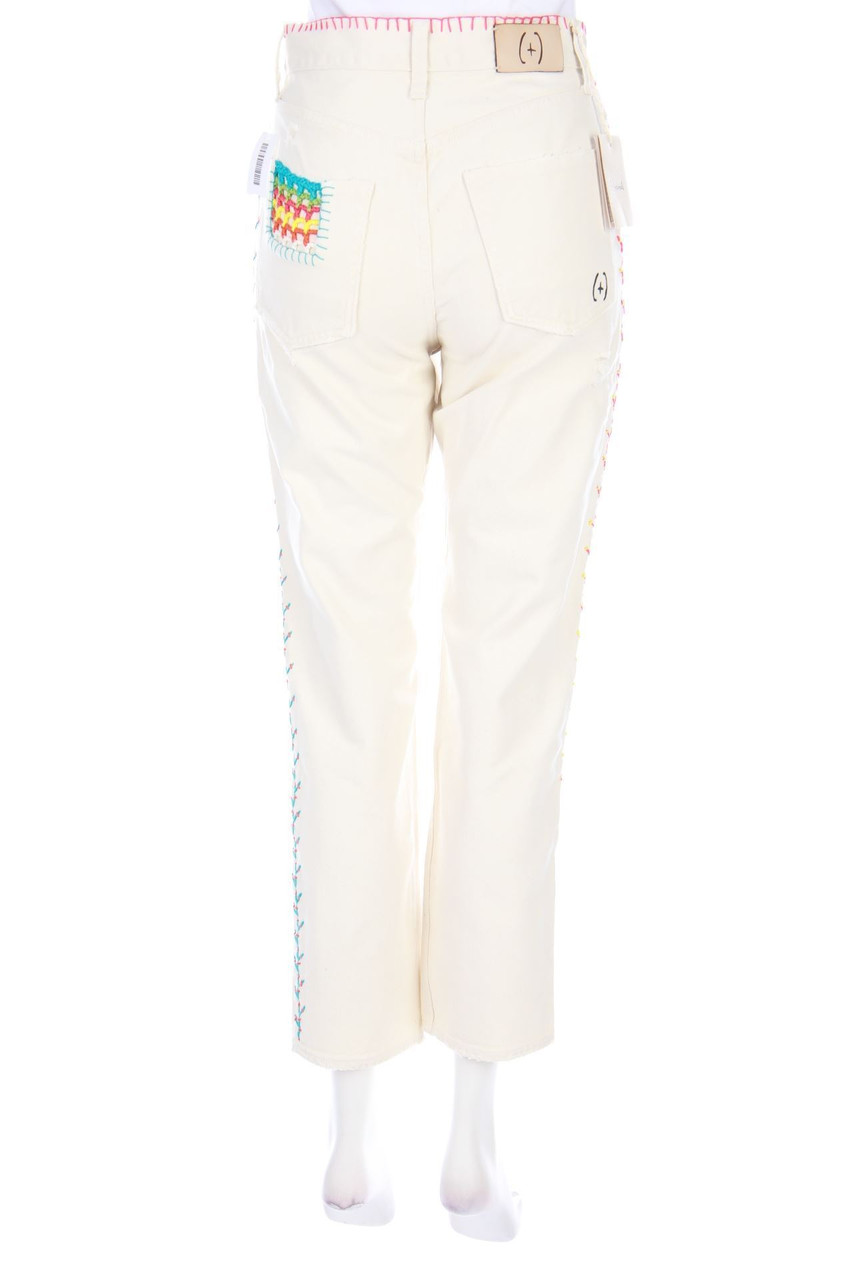 (+)people - Boho-Jeans with Embroideries - W27