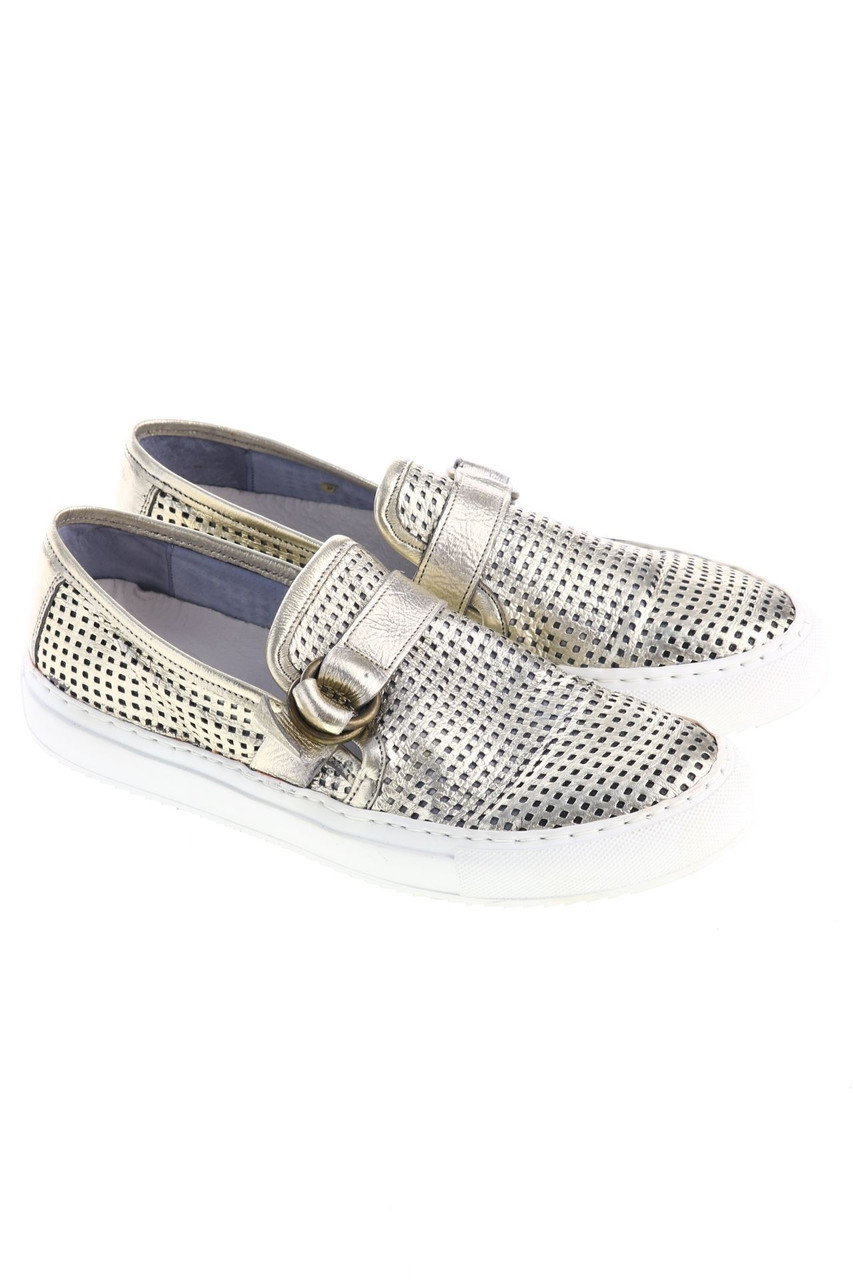 KEEP - Metallic loafers with Cut-outs