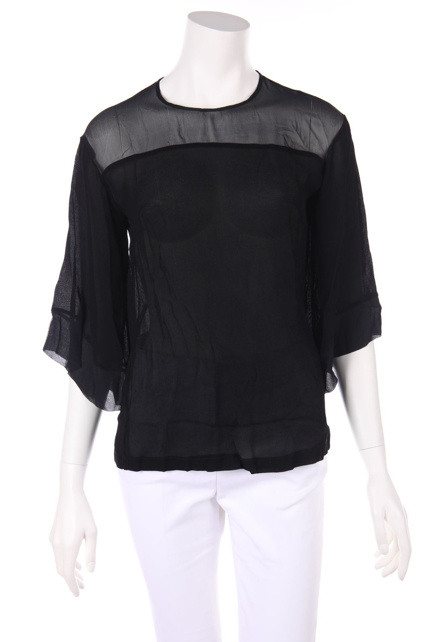 KI6? WHO ARE YOU? - Blouse with 3/4 Sleeve with Silk Details - D 34