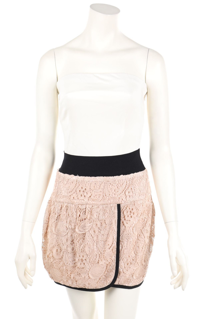 PINKO - Bandeau-Dress with Lace Insert - D 36