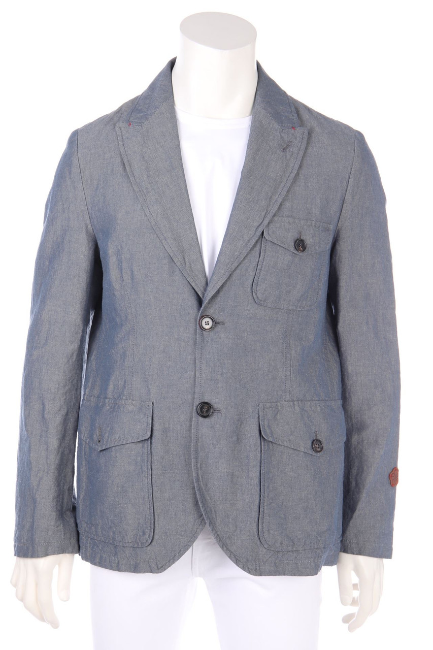 MONTEDORO - Sakko aus Leinen-Mix mit aufgesetzten Taschen - 50