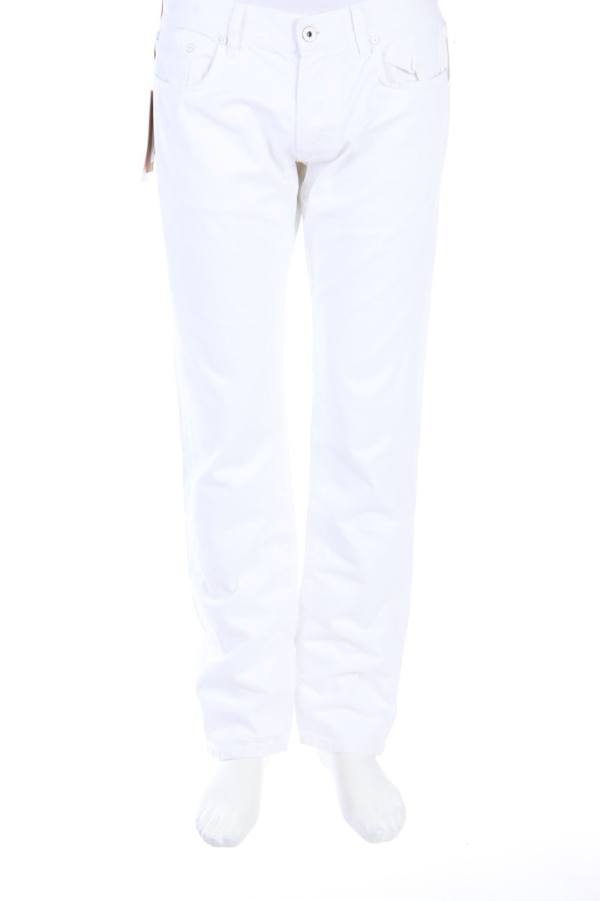 MAURO GRIFONI - Destroyed Straight Cut Jeans - W36